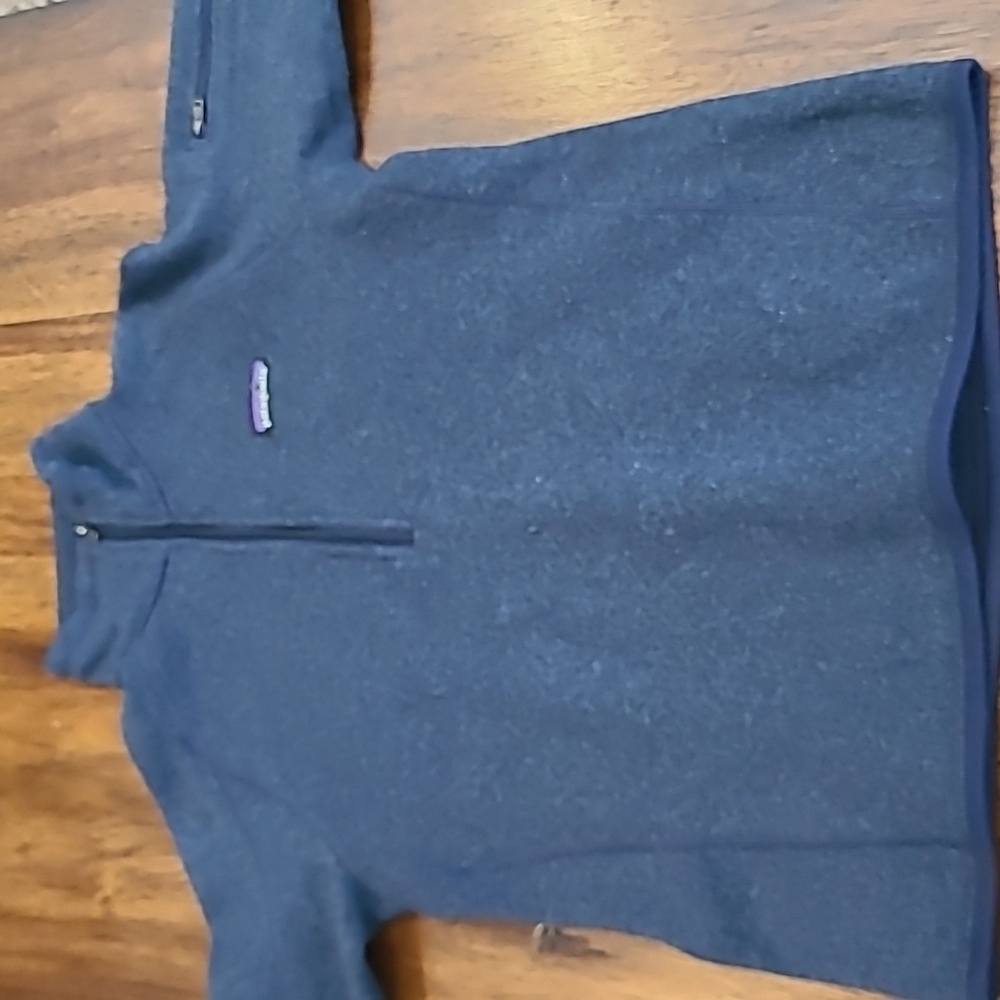 Patagonia Navy Blue Quarter-Zip Fleece Pullover